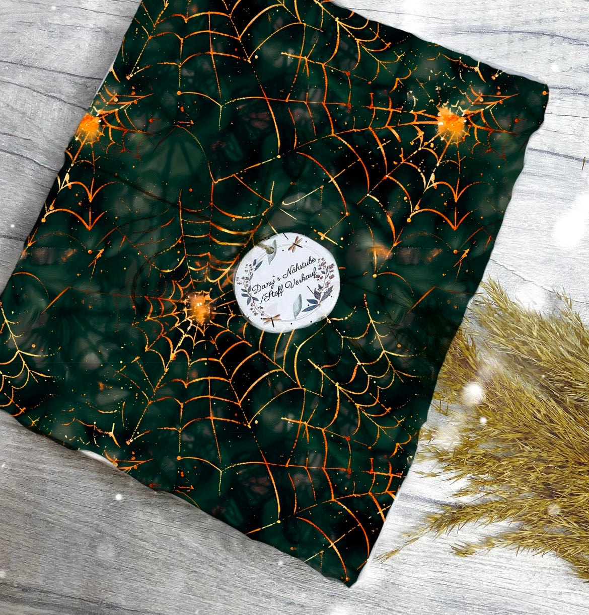 Grün Spinnennetz  Halloween Aktuelle Vorbestellung